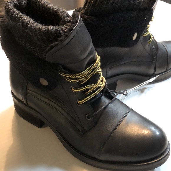 Musse & Cloud lace up ankle boots size 11 black - Picture 3 of 9
